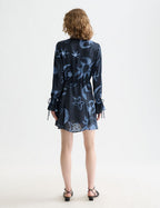 Robe Printed Long Sleeve Mini - Cosmic Sky Spaced Carbon