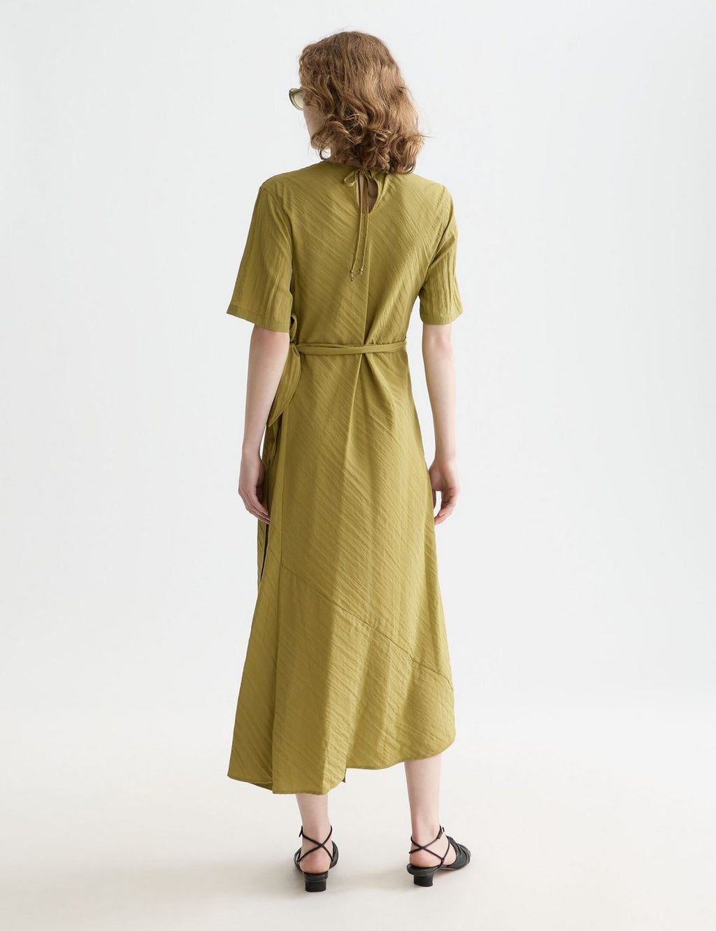 Robe Tie Wrap - Green Moss