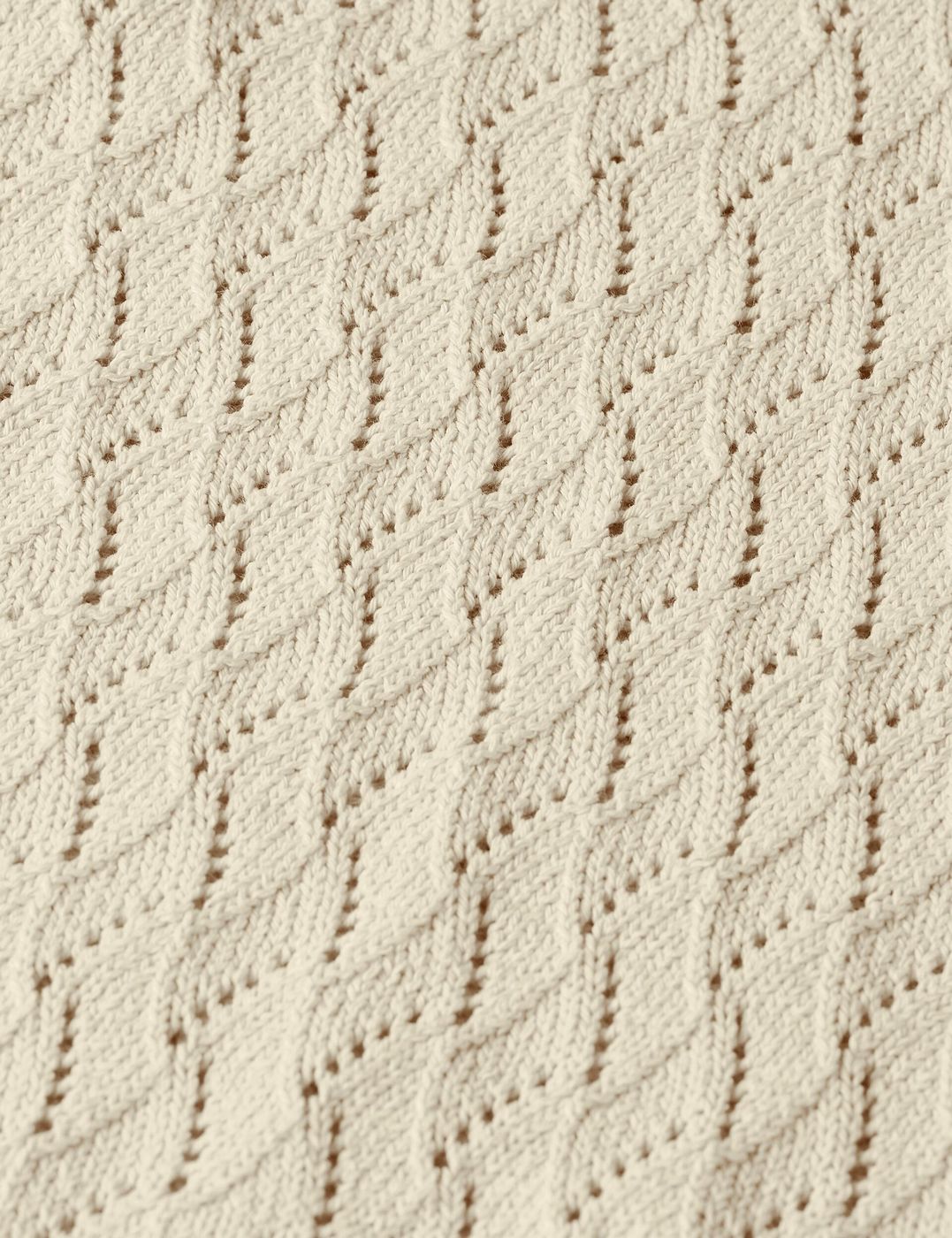 Robe Pointelle Stitch Knitted Short Tunic - Fog
