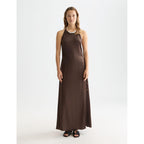 Robe Viscose Maxi Cami Wrap - Hot Fudge