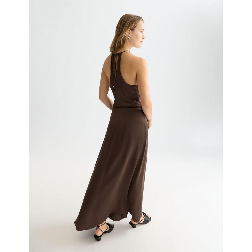 Robe Viscose Maxi Cami Wrap - Hot Fudge