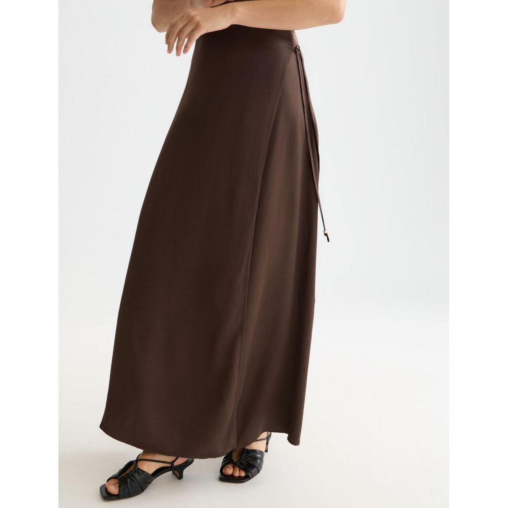 Robe Viscose Maxi Cami Wrap - Hot Fudge