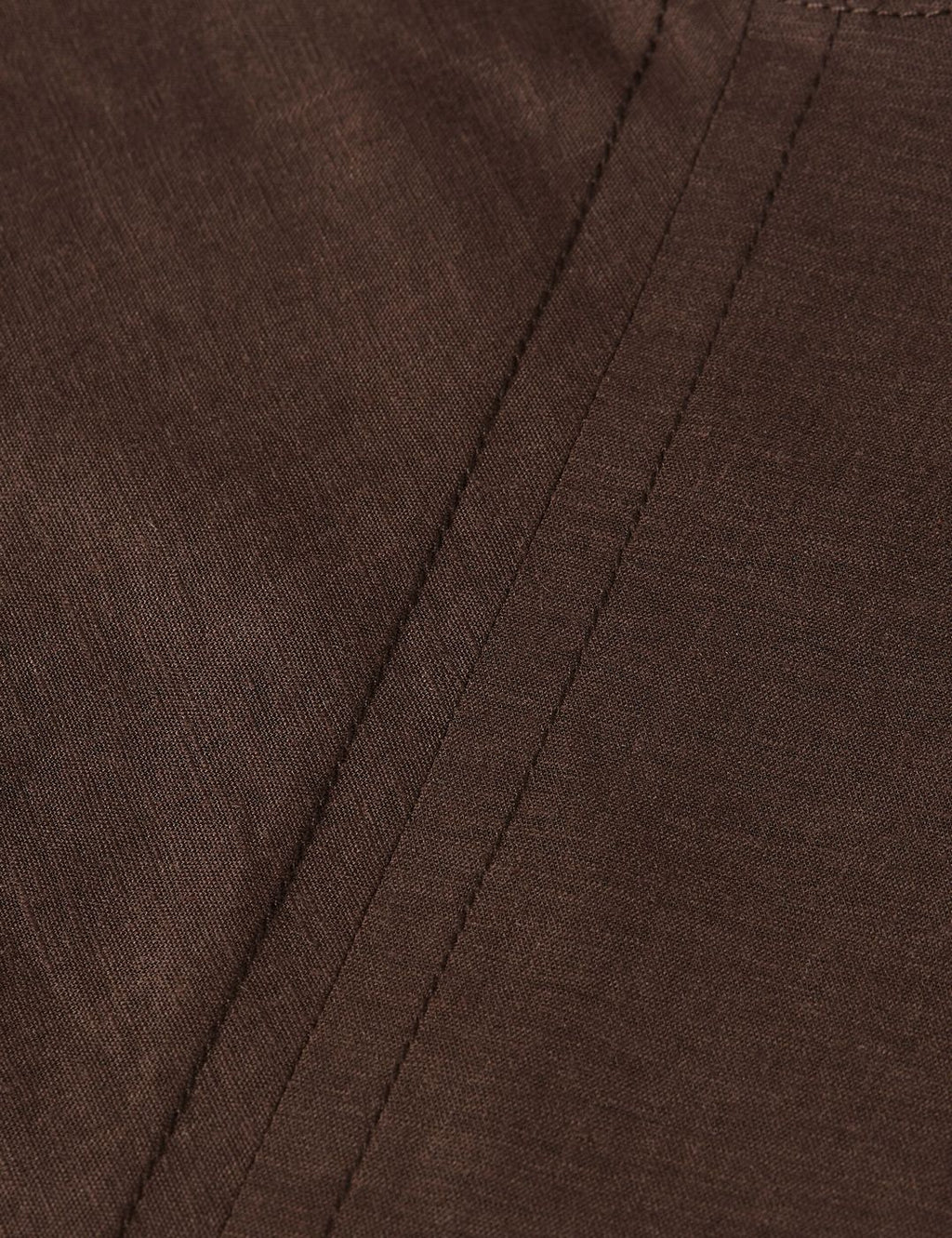 Robe Relaxed Linen Blend Ankle Length Tie - Hot Fudge
