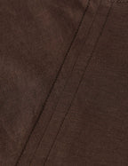Robe Relaxed Linen Blend Ankle Length Tie - Hot Fudge