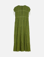 Robe Tiered Printed Chiffon Midi - Mini Cactus Garden Green