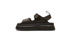 Goldenglow Embossed Sandal Dense Smoke - Marron