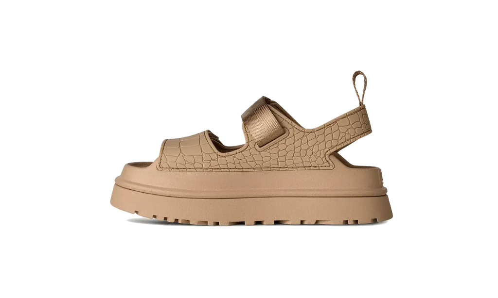 Goldenglow Embossed Sandal Mustard Seed - Beige