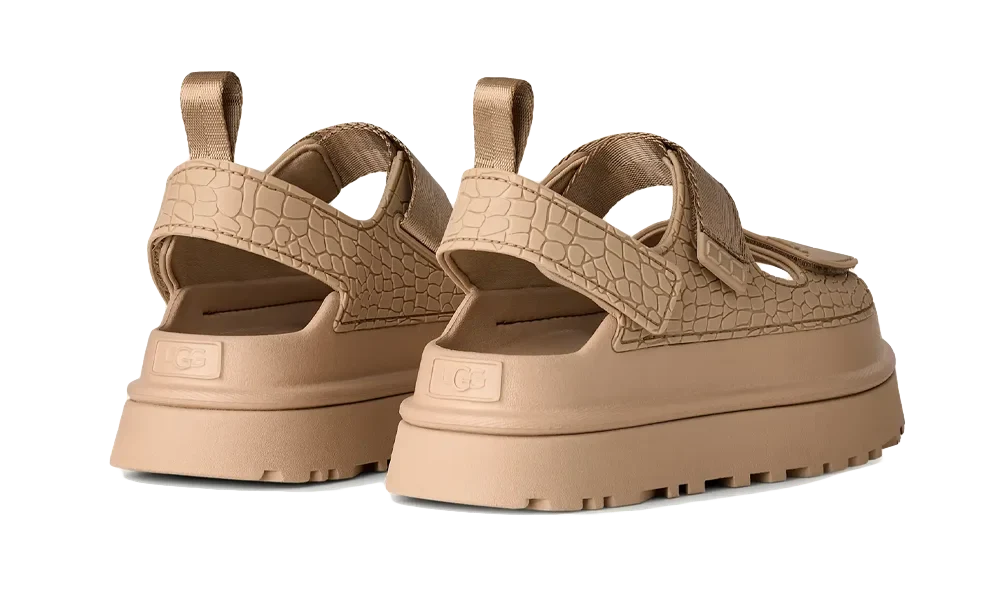 Goldenglow Embossed Sandal Mustard Seed - Beige
