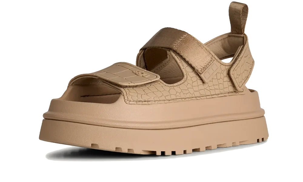 Goldenglow Embossed Sandal Mustard Seed - Beige