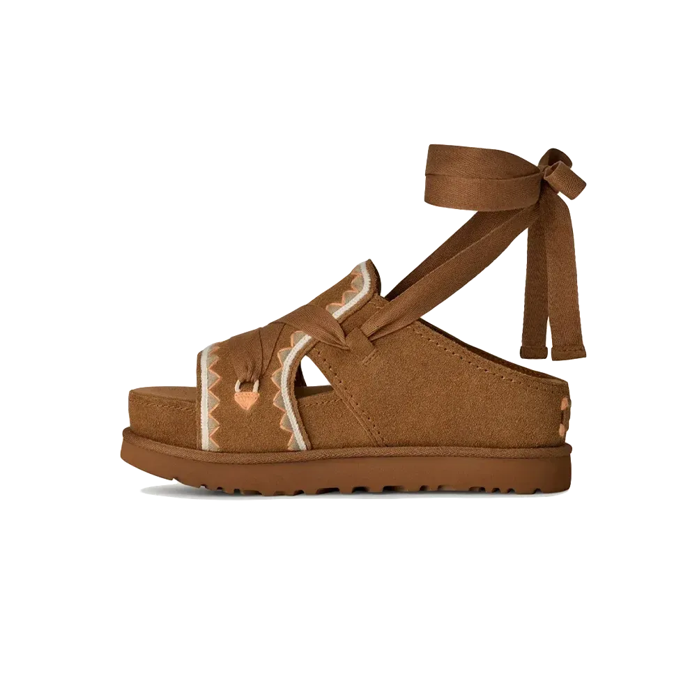 Ugg - Sandalias Goldenstar Hi Artistitch Slide Chestnut Multi