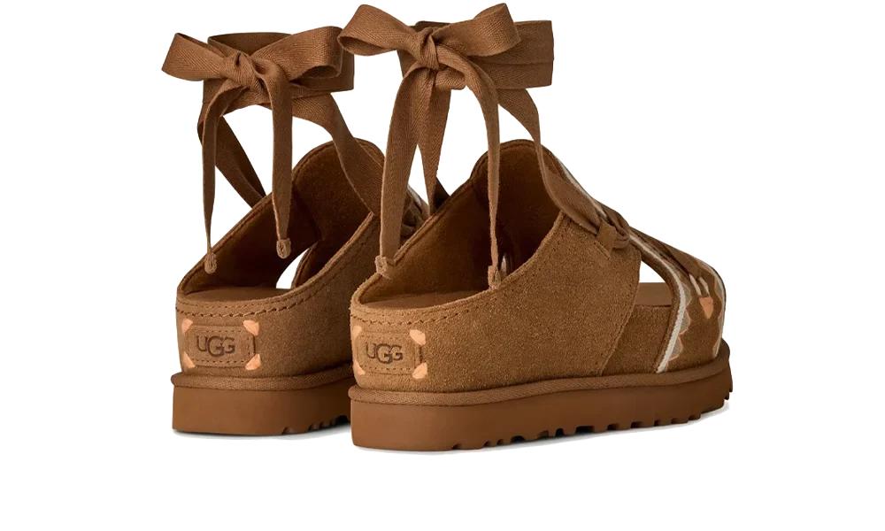 UGG - Goldenstar Hi Artistitch Slide Chestnut Multi - Marron