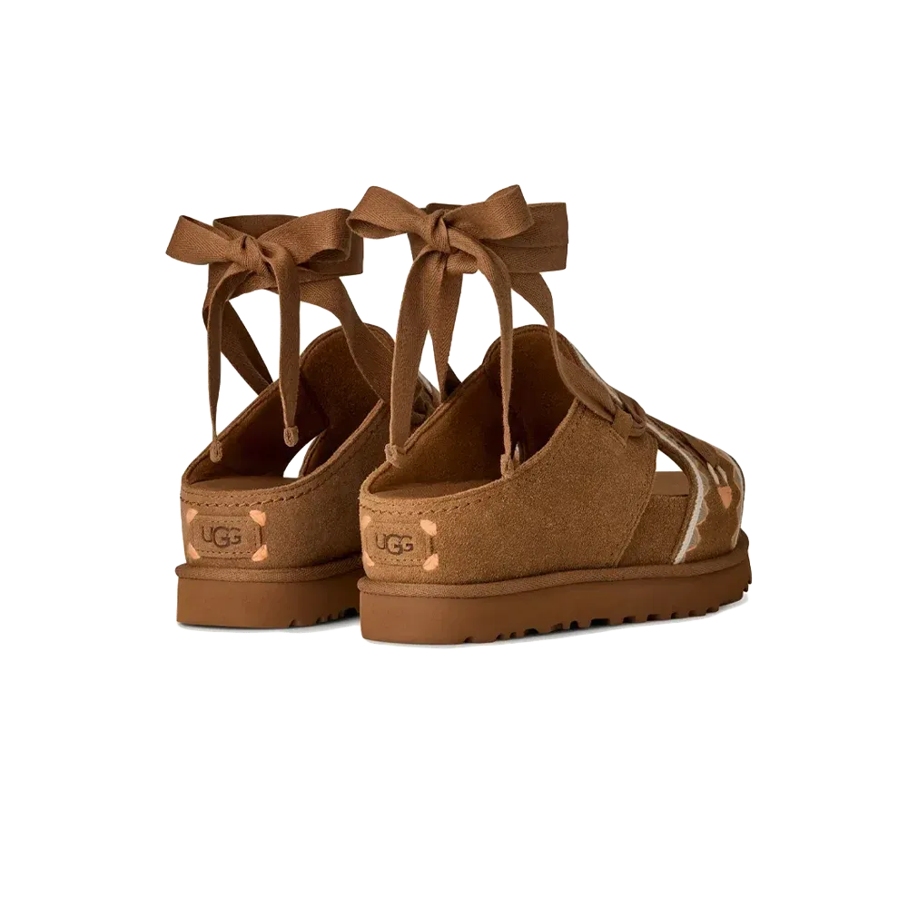 Ugg - Sandalias Goldenstar Hi Artistitch Slide Chestnut Multi