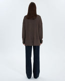 Gilet long ouvert taupe_3