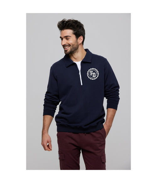 Sweat Cooper Blason - Navy - Homme