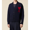 Ami Paris - Cardigan Red Adc Cardigan - Navy/Red/414