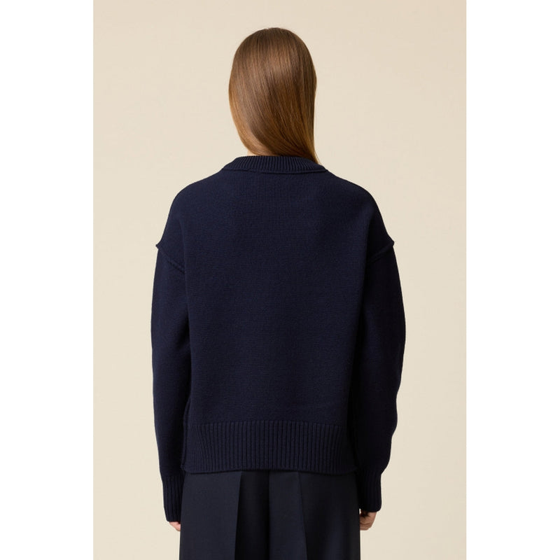 Ami Paris - Red Adc Sweater - Navy/Red/414