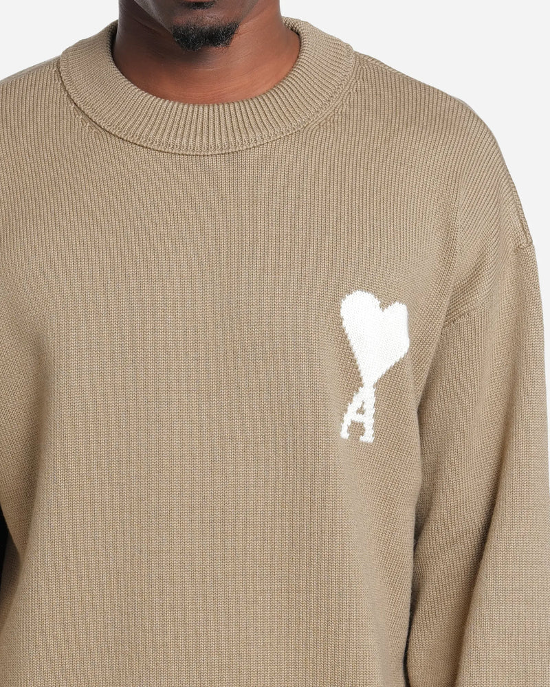 Pull Col Rond Ami de Coeur en Laine et Coton