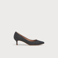 Zapatos de Tacón Audrey - Gris Oscuro Jaspeado