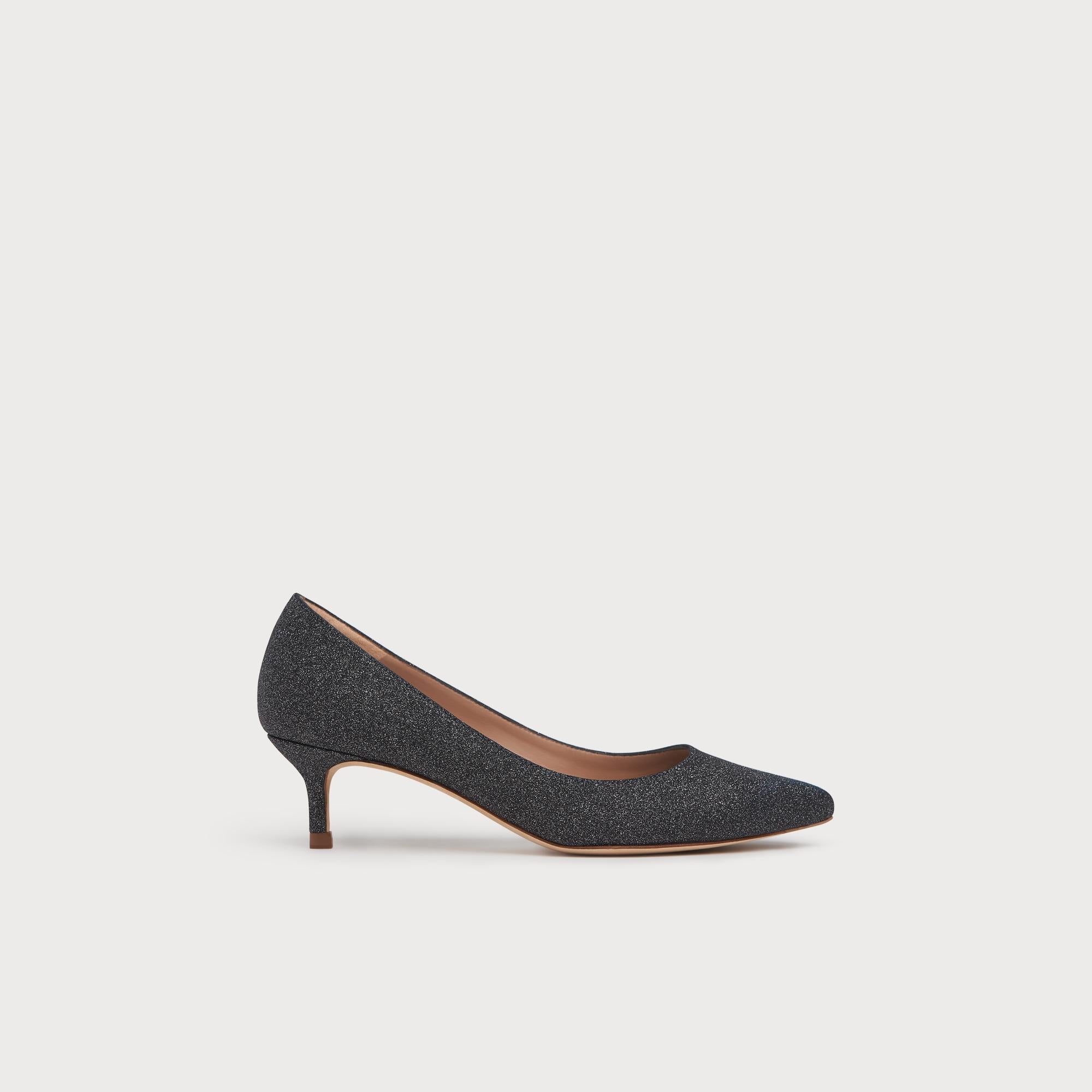 Zapatos de Tacón Audrey - Gris Oscuro Jaspeado