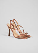LK Bennett - November Leather Heeled Sandals - Dusty Pink