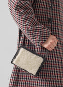 LK Benett - Ginny Leather And Fur Shoulder Bag - Black And Ecru