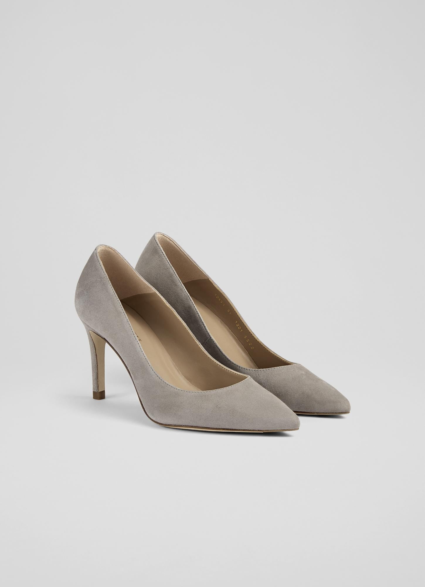 Zapatos de Tacón En Nubuck Floret - Gris