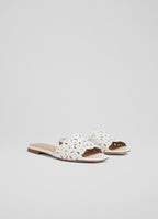 Mules En Cuir Amaya - Blanc