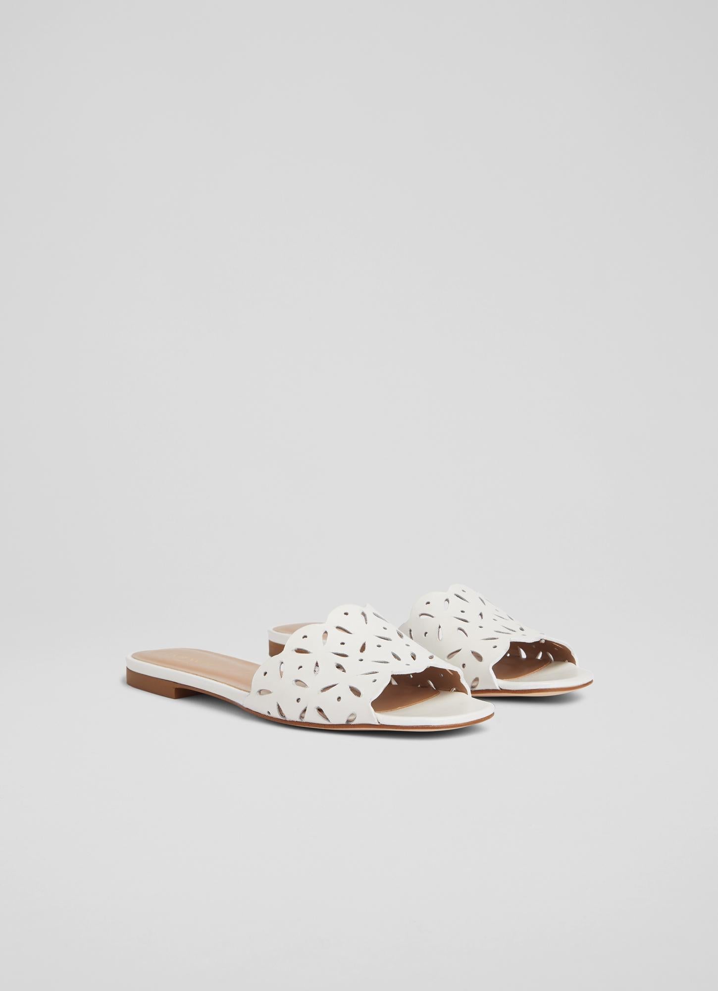 Mules En Cuir Amaya - Blanc