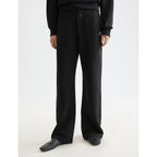 Core Artwork Wide Leg Joggers - Black