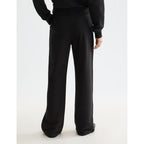 Core Artwork Wide Leg Joggers - Black