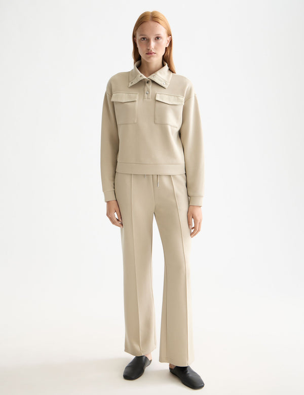 Joggingbroek van Tencel - Plaza Taupe