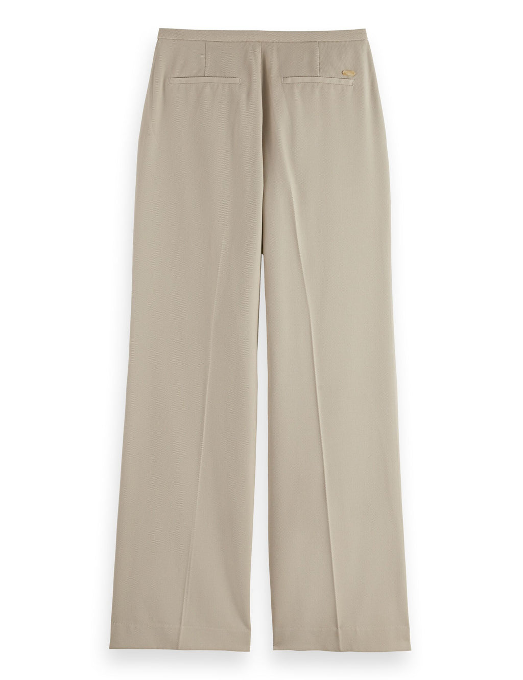 Edie - Gabardinbyxor med hög midja och vida ben - Plaza Taupe