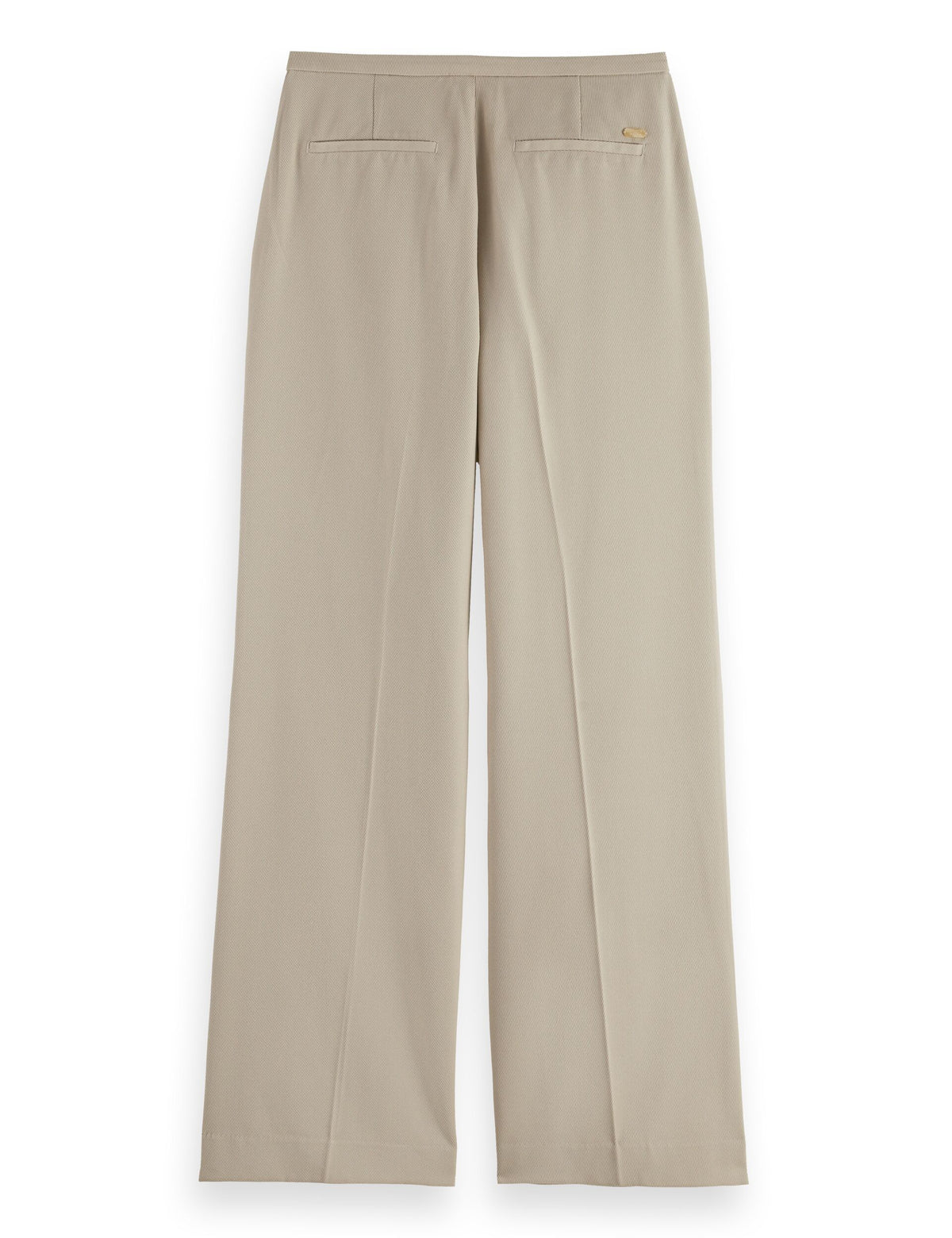 Edie - Gabardinbyxor med hög midja och vida ben - Plaza Taupe