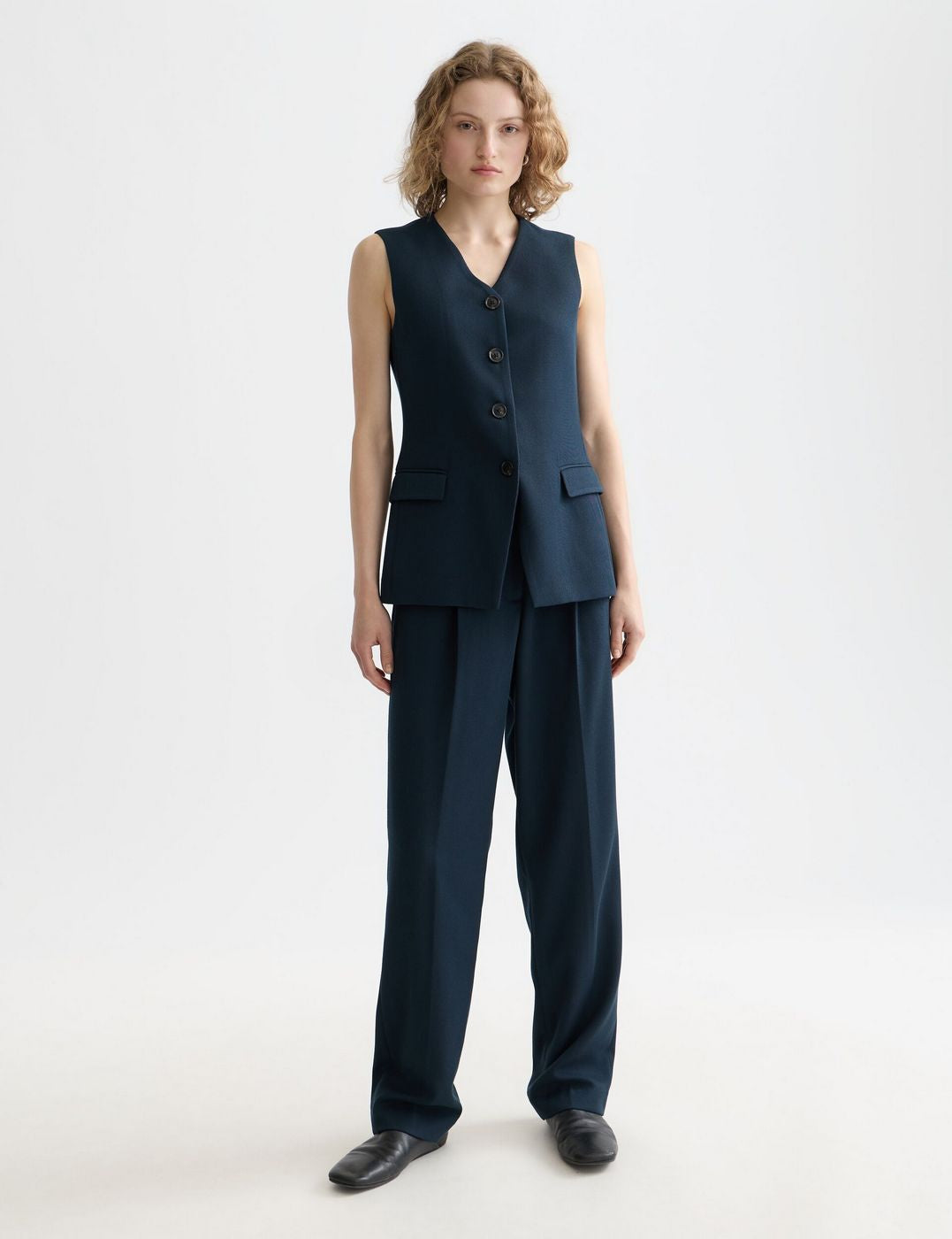 Pantalon Robyn - High Rise Tapered Leg - Carbon