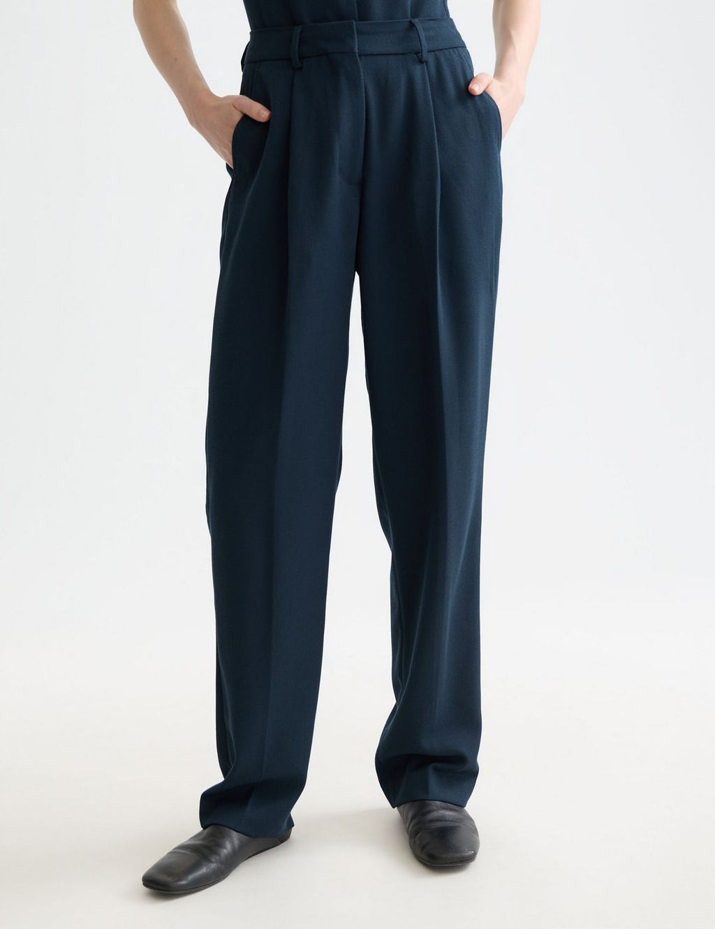 Pantalon Robyn - High Rise Tapered Leg - Carbon