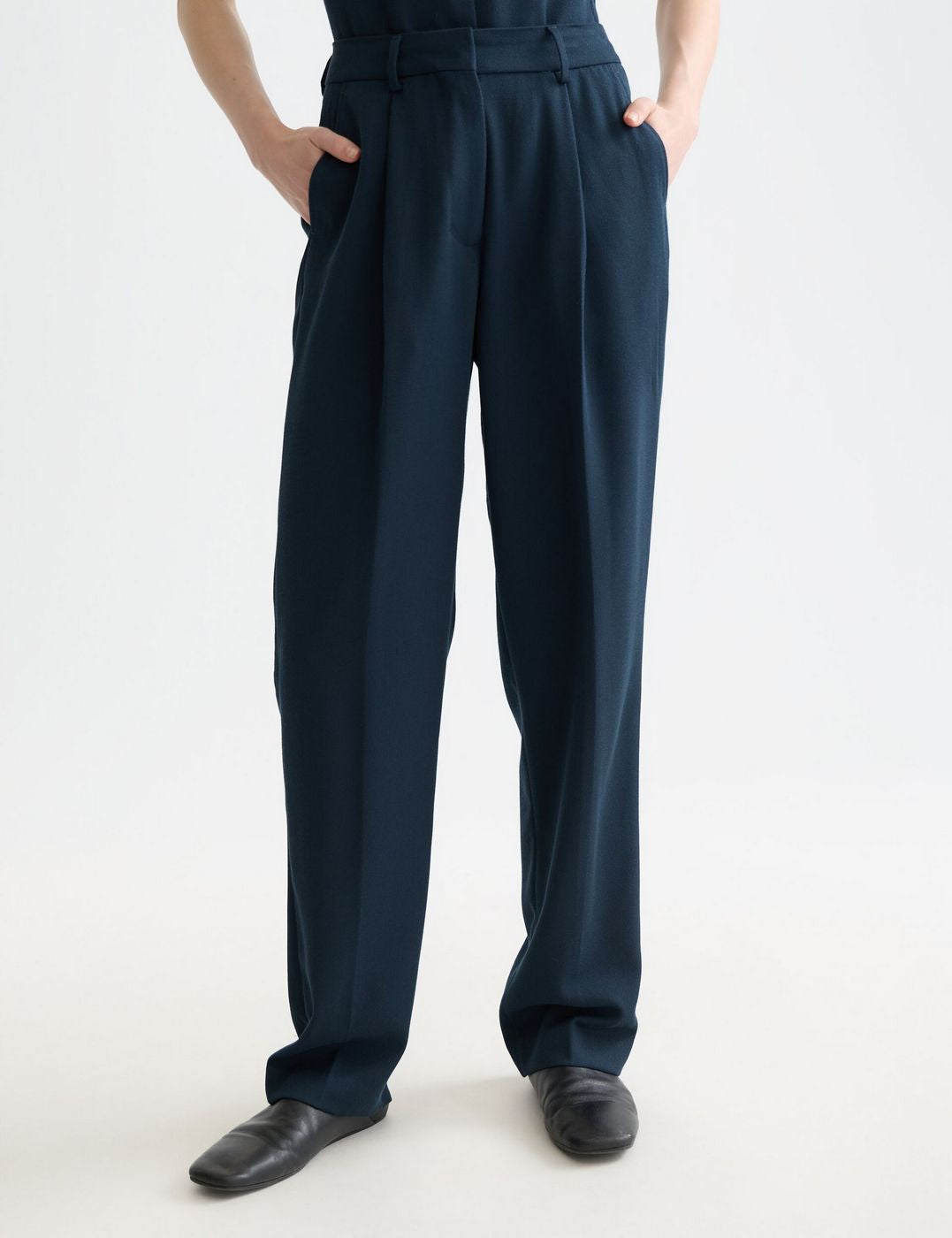 Pantalon Robyn - High Rise Tapered Leg - Carbon