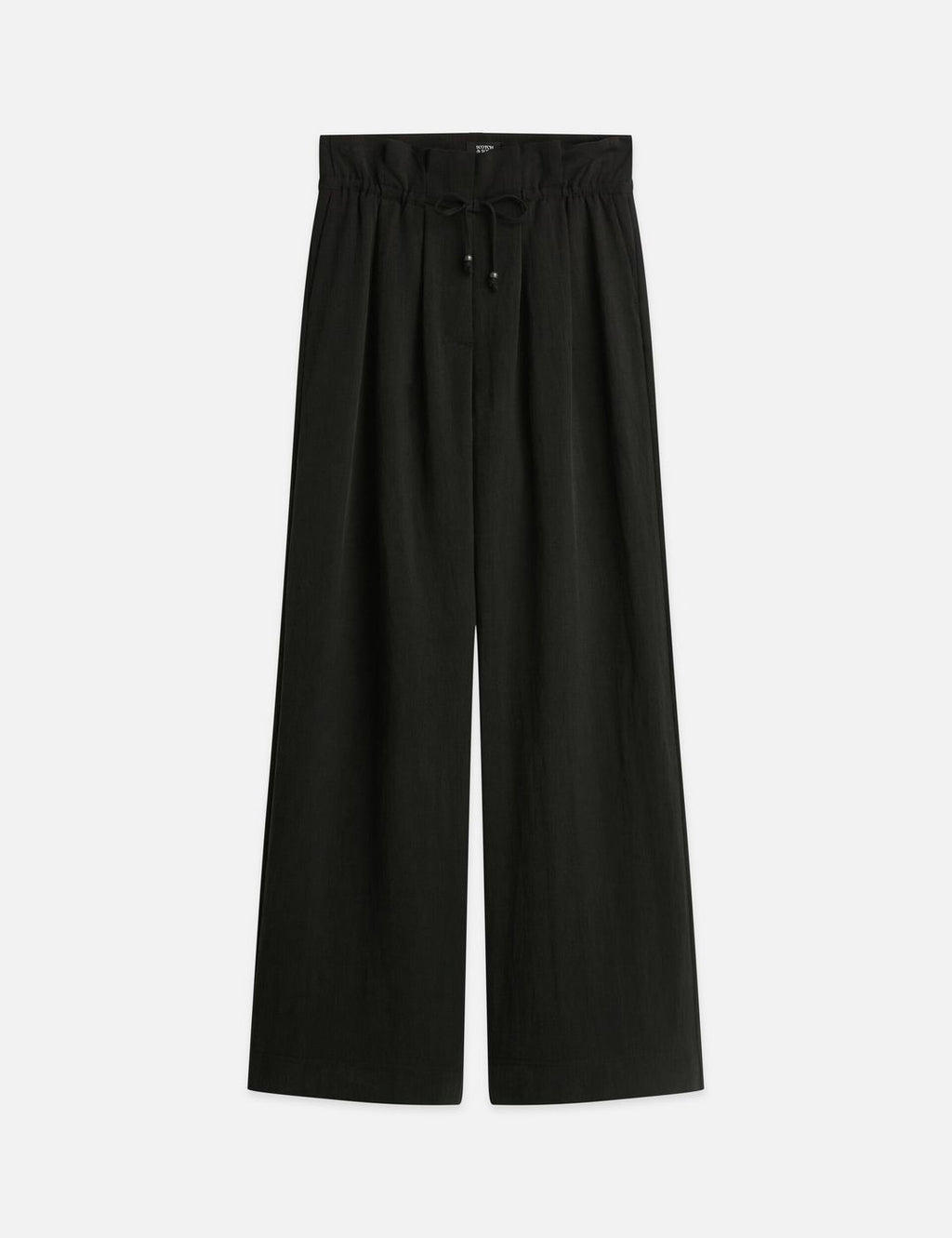 Pantalon June - High Rise Wide Leg Twill Paperbag - Meteorite