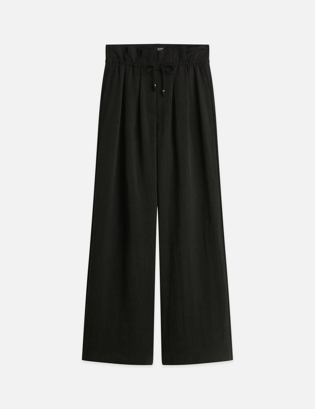 Pantalon June - High Rise Wide Leg Twill Paperbag - Meteorite
