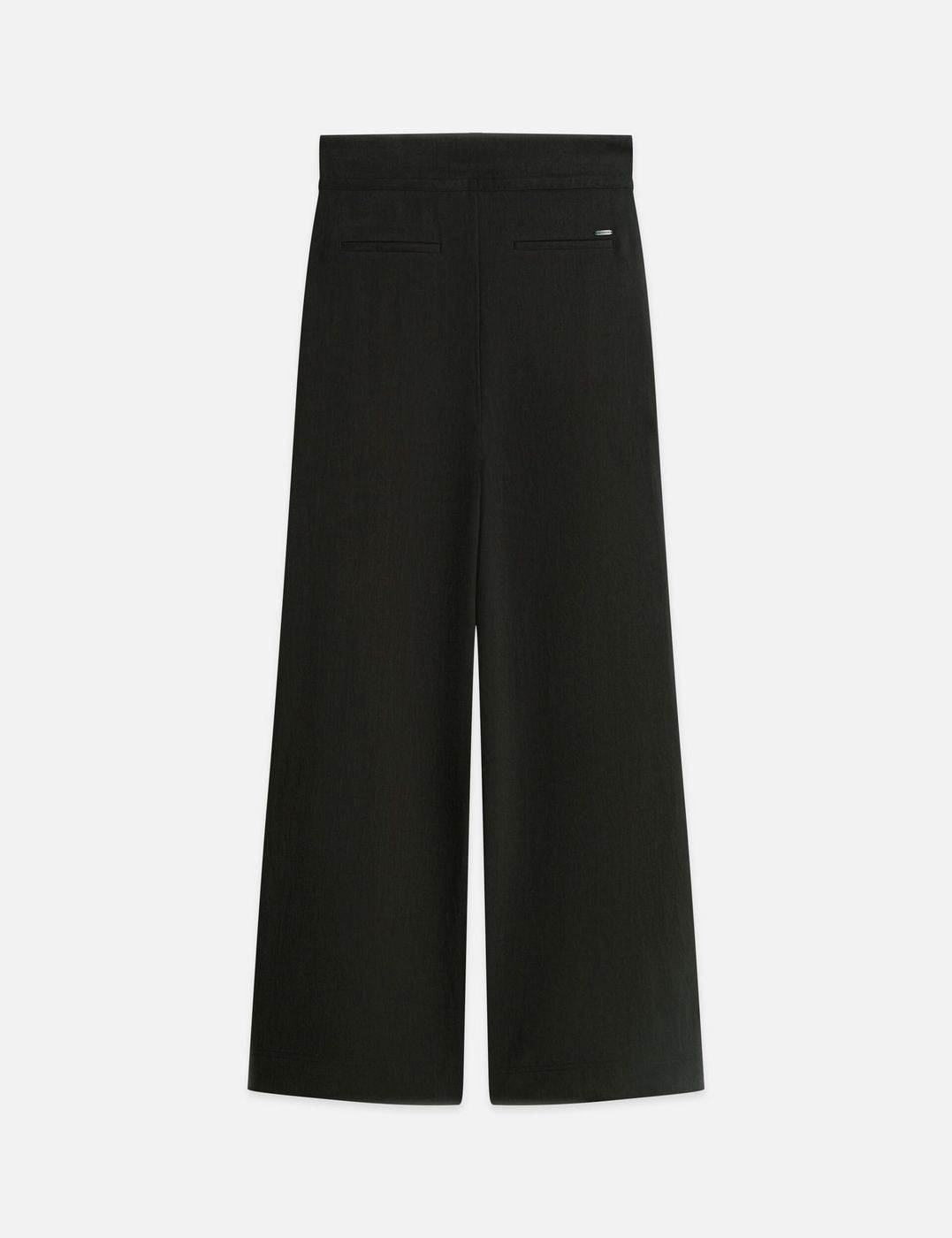 Pantalon June - High Rise Wide Leg Twill Paperbag - Meteorite