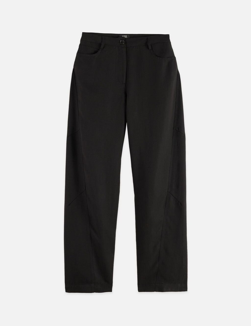 Pantalon Lotus - High Rise Barrel Leg Twill - Meteorite