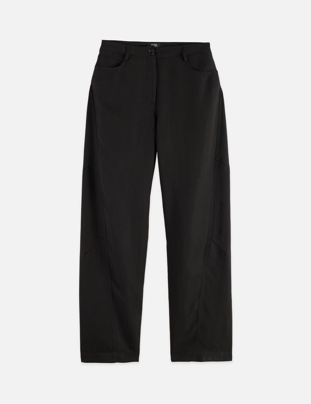 Pantalon Lotus - High Rise Barrel Leg Twill - Meteorite