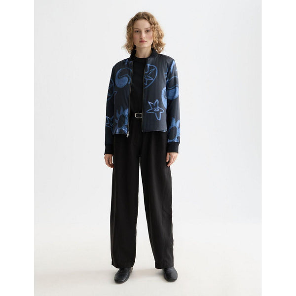 Pantalon Lotus - High Rise Barrel Leg Twill - Meteorite