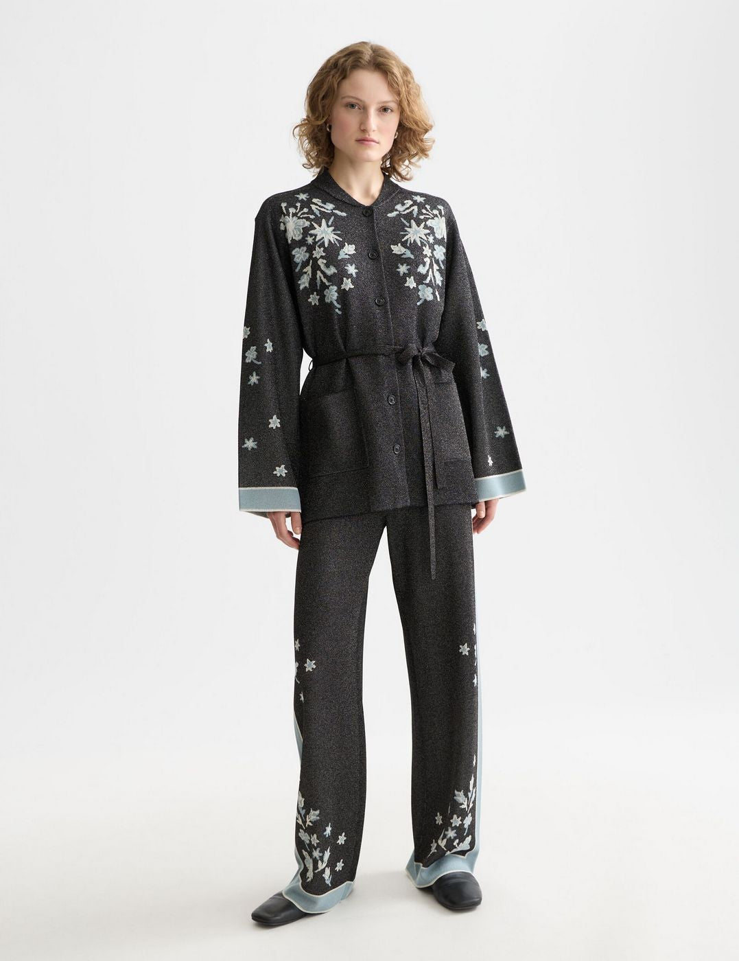 Pantalon 40 Years Jacquard Knitted - Meteorite