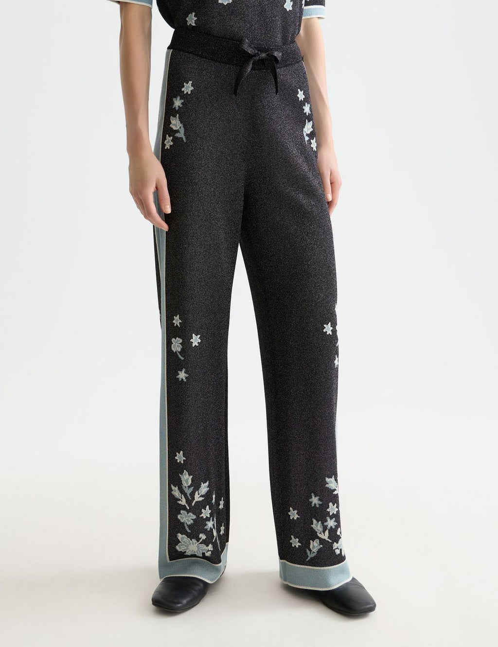Pantalon 40 Years Jacquard Knitted - Meteorite