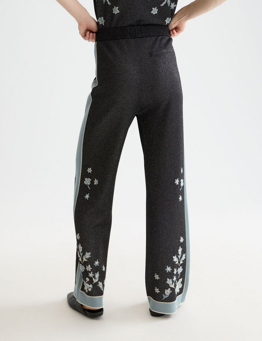 Pantalon 40 Years Jacquard Knitted - Meteorite