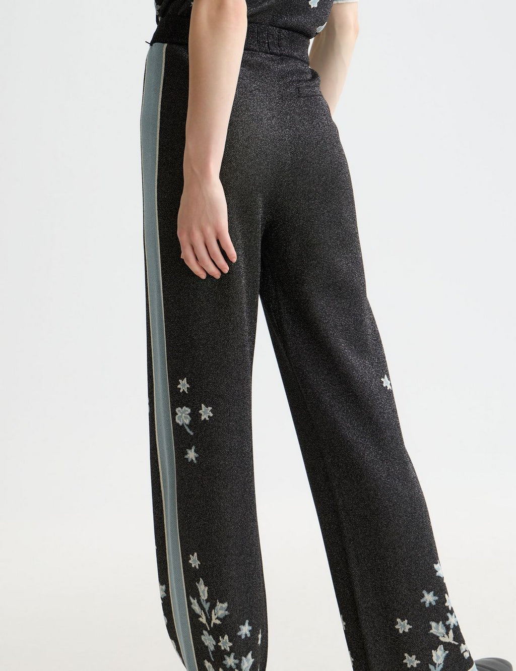 Pantalon 40 Years Jacquard Knitted - Meteorite