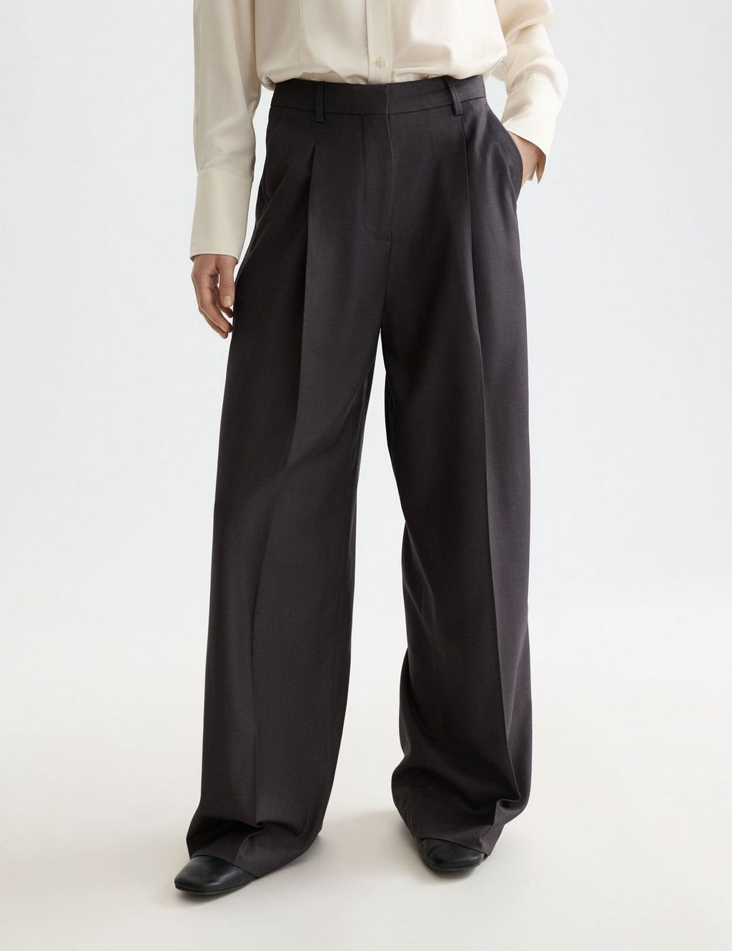 Pantalon Core Rose Tailored - Charcoal Melange