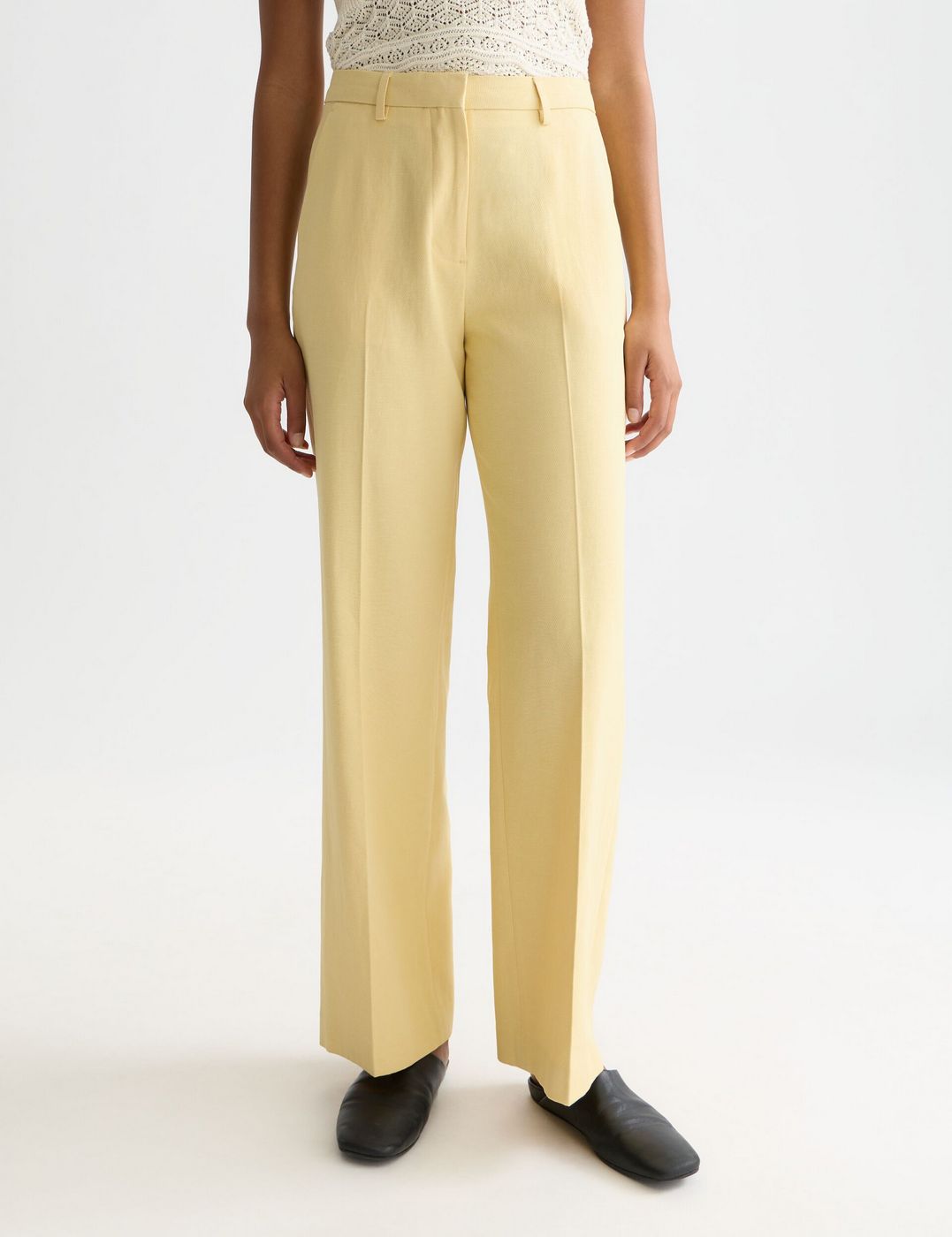 Pantalon Edie - High Rise Wide Leg - Parsnip