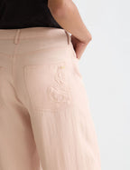 Pantalon Lotus - Twill High Rise Barrel Leg - Rose Dust