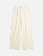 Pantalon Eleni - Jaquard High Rise Wide Leg Pyjama - Eggnog